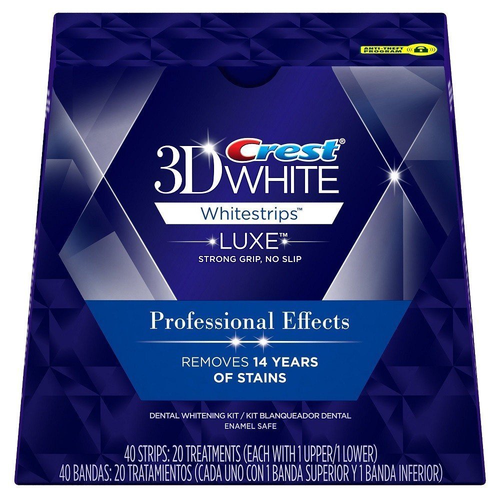 【新品・未使用・配送可】Crest 3D Whitestrips Professional Effects At- Teeth Whitening Kit Level 18 Whiter Crest 3D Luxe Whitestrips Professional Effects, Enamel Safe - 20